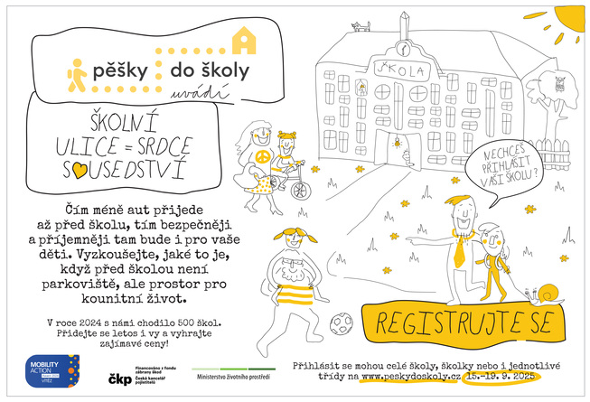 Chůze do školy jako návyk na celý život. Ministerstvo i letos podporuje výzvu Pěšky do školy